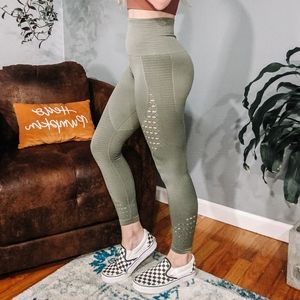 Dupe GYMSHARK Vital Seamless Green Leggings